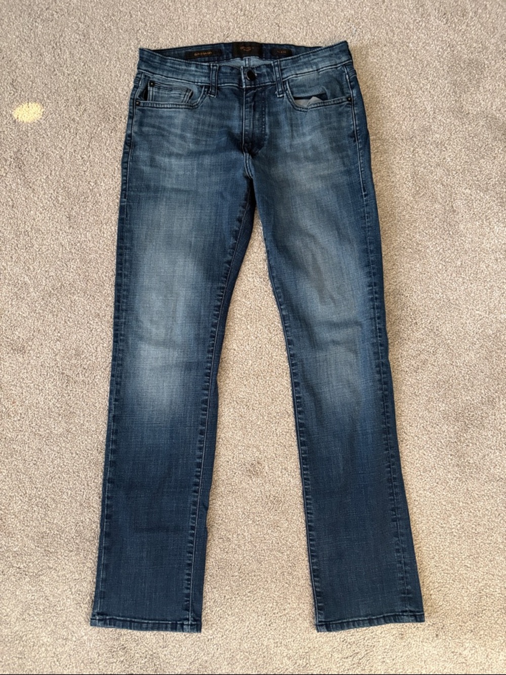Men's Slim Straight Jeans - Faded Blue